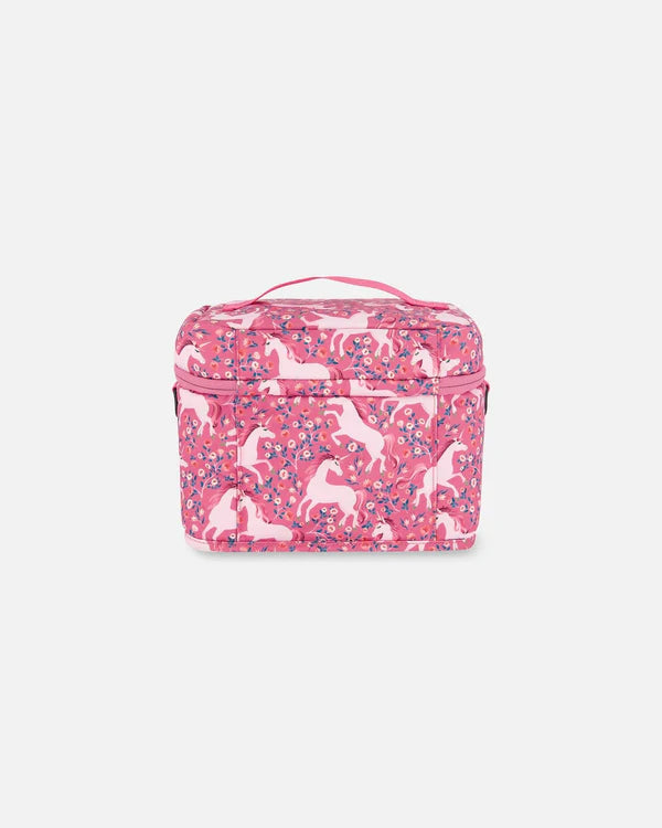 Lunch Box Pink Printed Unicorn