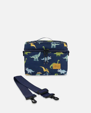 Lunch Box Navy Blue Printed Dinosaurs