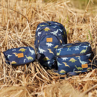 Lunch Box Navy Blue Printed Dinosaurs