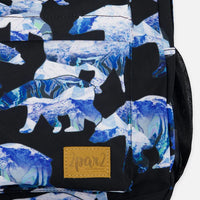 Backpack Black Printed Polar Bears - 18L