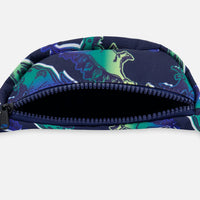 Printed Fanny Pack Blue And Green Dino On Navy