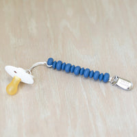 Navy Pacifier Clip