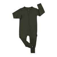 Sleeper with fold-over cuffs - Forest Green