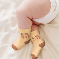 3-PACK SOFT DURABLE BABY SOCKS SET - BE KIND RAINBOWS