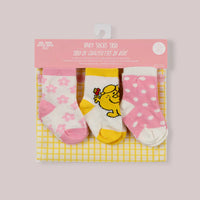 3-PACK SOFT DURABLE BABY SOCKS SET - LITTLE MISS SUNSHINE™