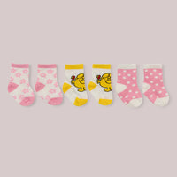 3-PACK SOFT DURABLE BABY SOCKS SET - LITTLE MISS SUNSHINE™