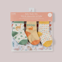 3-PACK SOFT DURABLE BABY SOCKS SET - ROARSOME