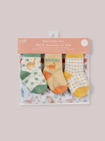 3-PACK SOFT DURABLE BABY SOCKS SET - ROARSOME