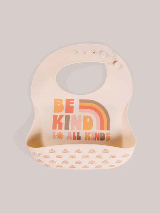 SILICONE BIB - BE KIND RAINBOWS