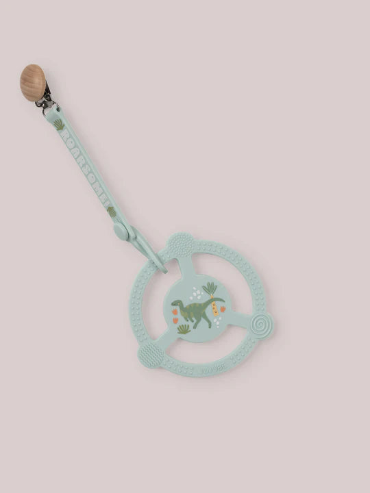 SILICONE TEETHER RING & DETACHABLE CLIP