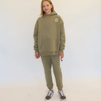 Kids Oversized Jogger - Olive