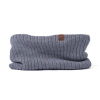 Fleece Lined Knit Neck Gaiter [Whistler series] [Gray]