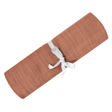 Cotton Muslin Swaddle - Cinnamon