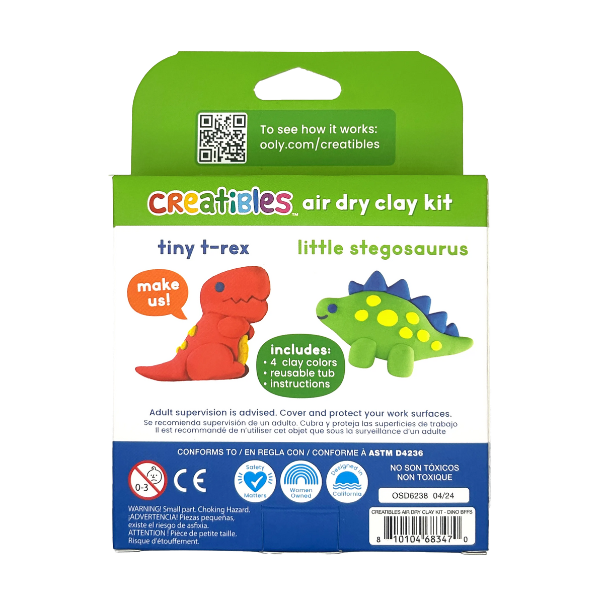 Creatibles Mini Air Dry Clay Kit - Dino BFFs