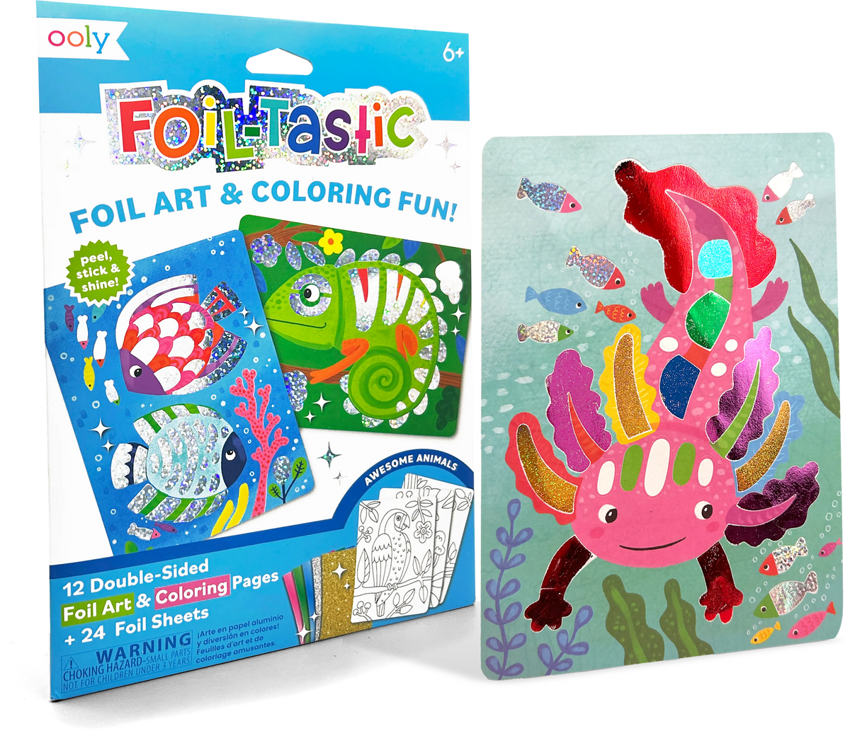 Foil-tastic Foil Art & Coloring Set - Awesome Animals