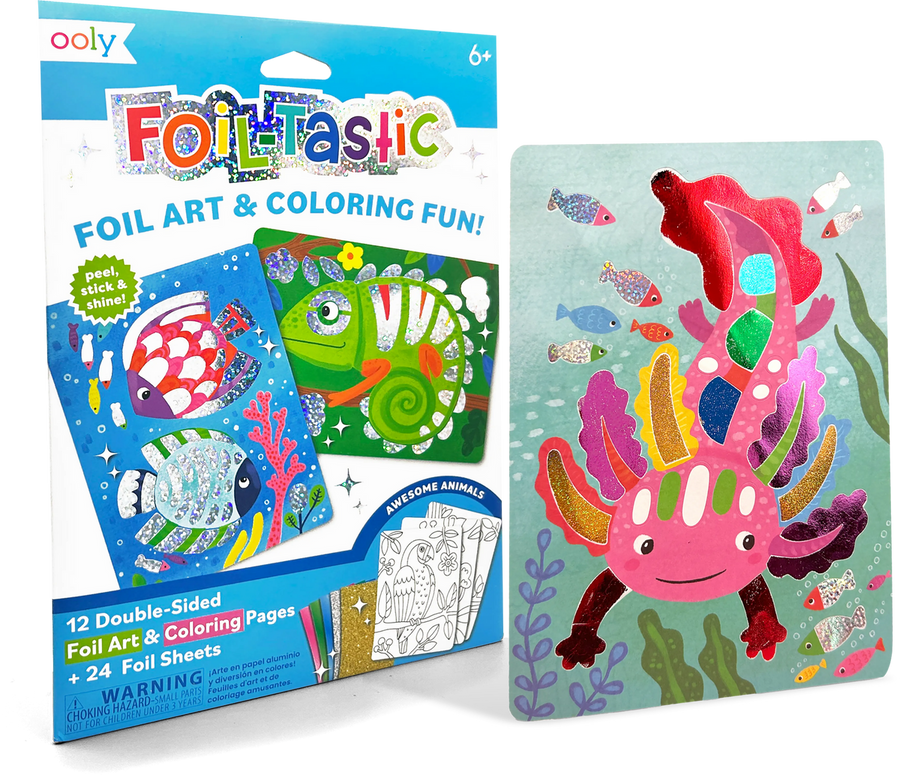 Foil-tastic Foil Art & Coloring Set - Awesome Animals