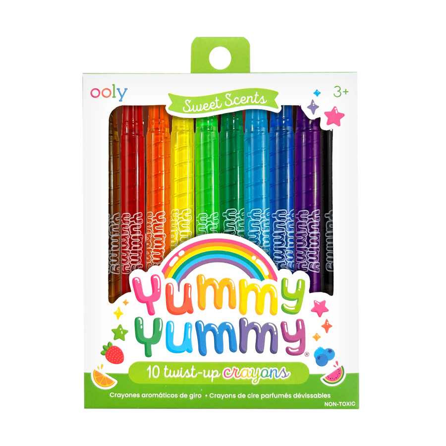 Yummy Yummy Scented Twist-Up Crayons - Set of 10