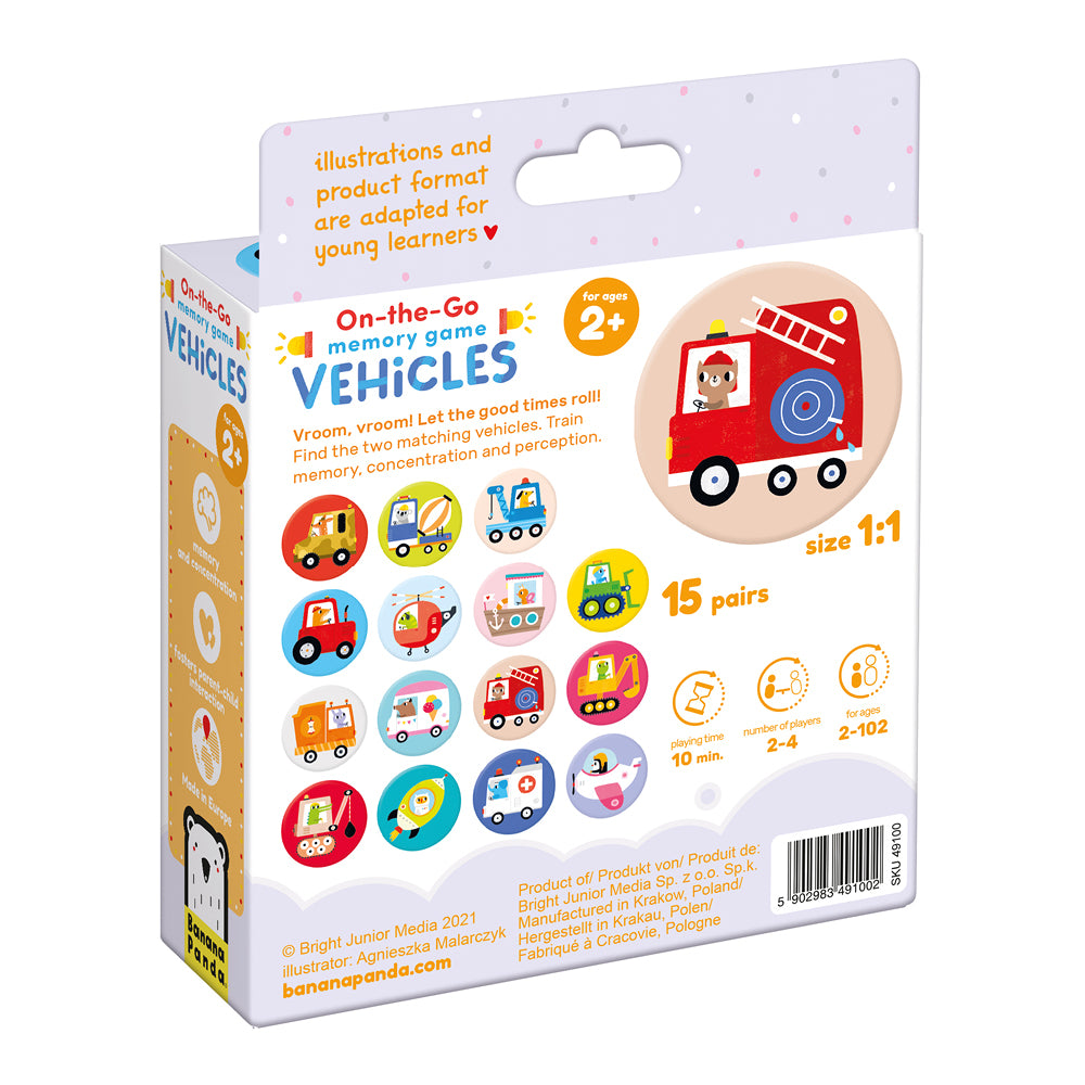 On-the-Go Memory Game Vehicles