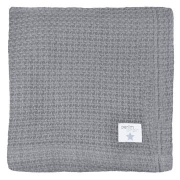 Bamboo Knitted Blanket - Pebble