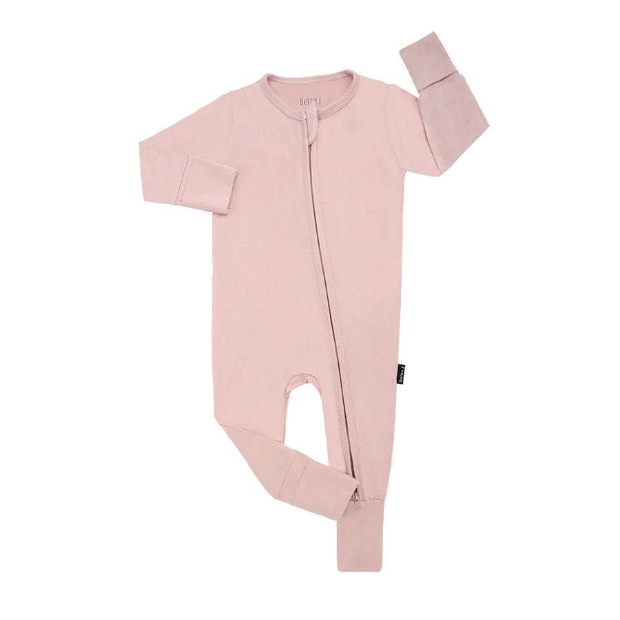 Sleeper with Fold-Over Cuffs - Rose Quartz