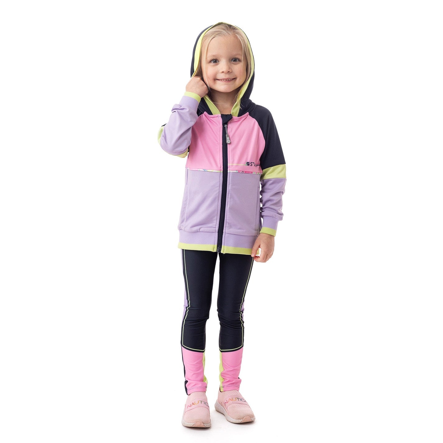 Athletic Hooded Jacket Pale Pink