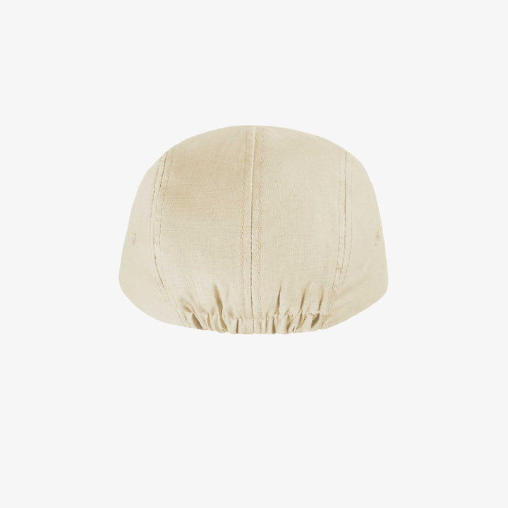 CAP WITH FLAT VISOR IN LINEN AND COTTON