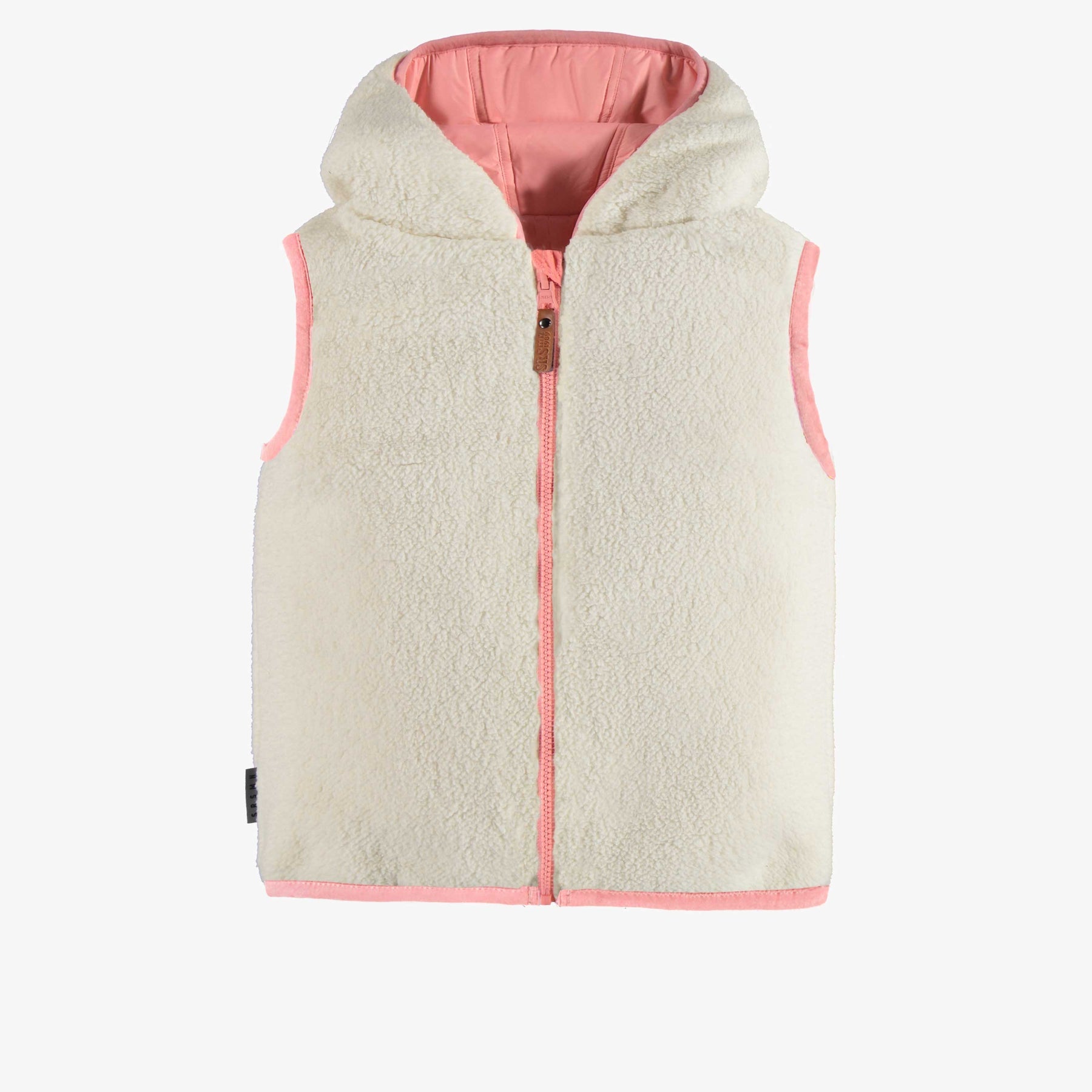 REVERSIBLE SLEEVELESS VEST NYLON AND SHERPA