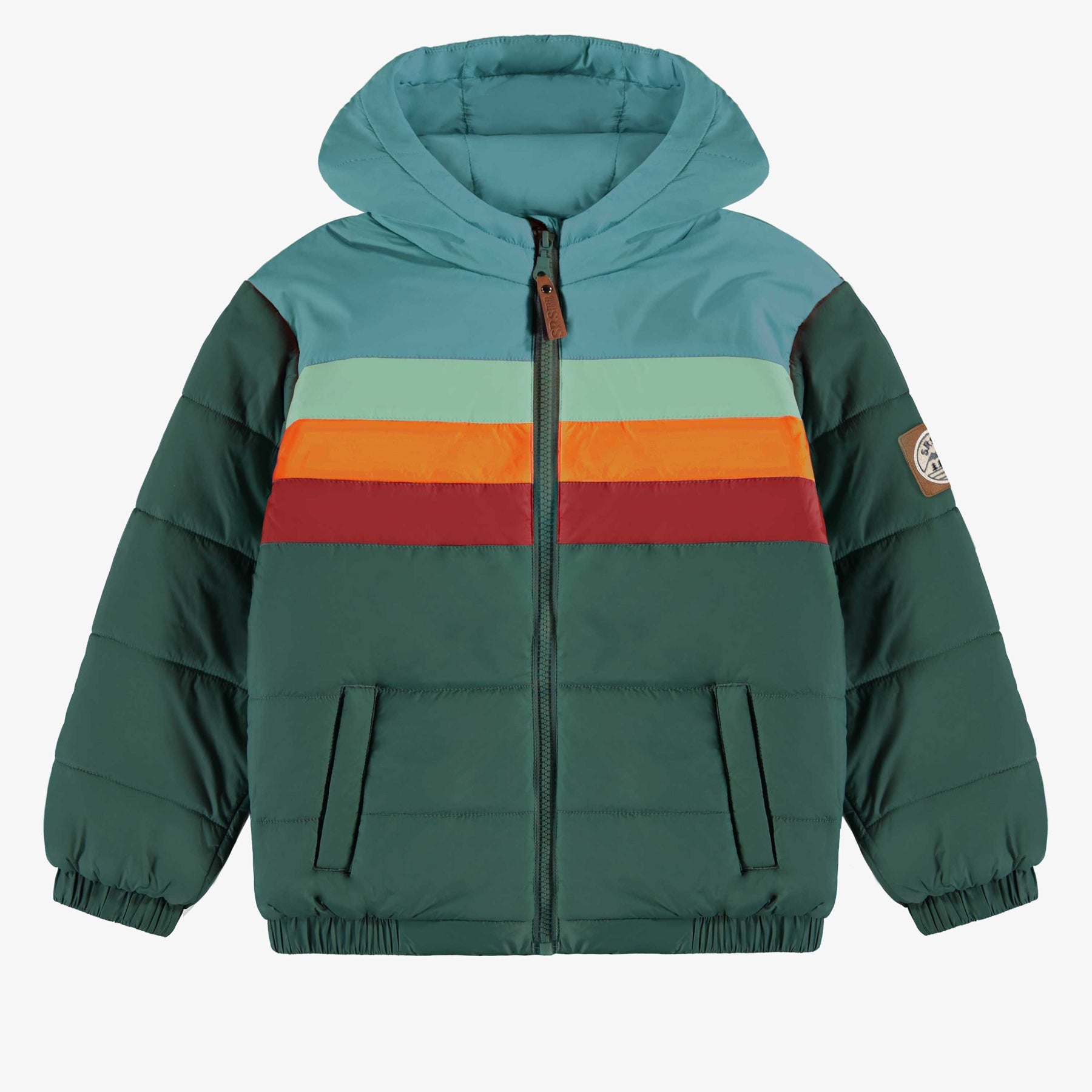 TEAL PUFFER COAT, CHILD