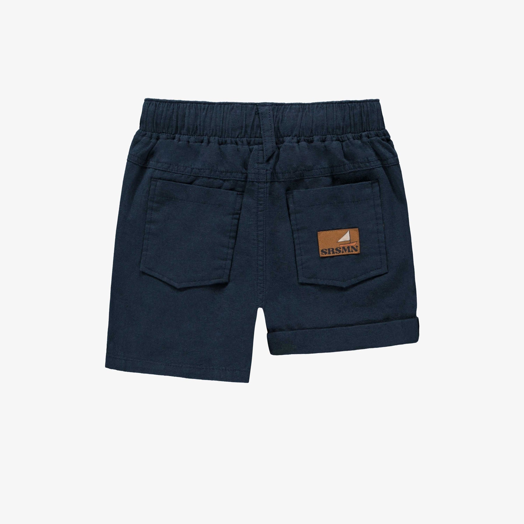 NAVY RELAXED FIT BERMUDAS COTTON AND LINEN, CHILD