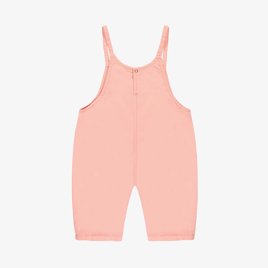 PINK LONG OVERALL WITH THIN STRAPS COTTON, NEWBORN