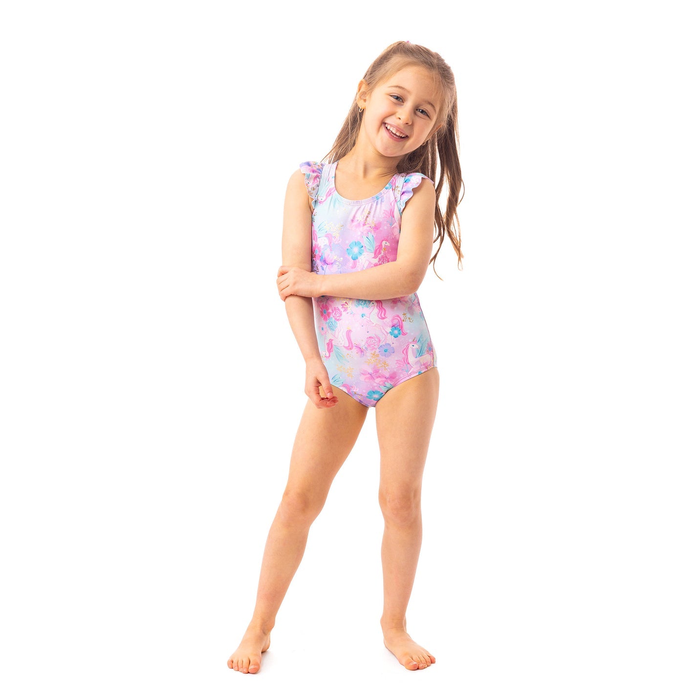 UV one-piece swimsuit Lilac