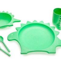 5 Piece Cellulose Feeding Set, Plate, Bowl, Cup, Spoon & Fork