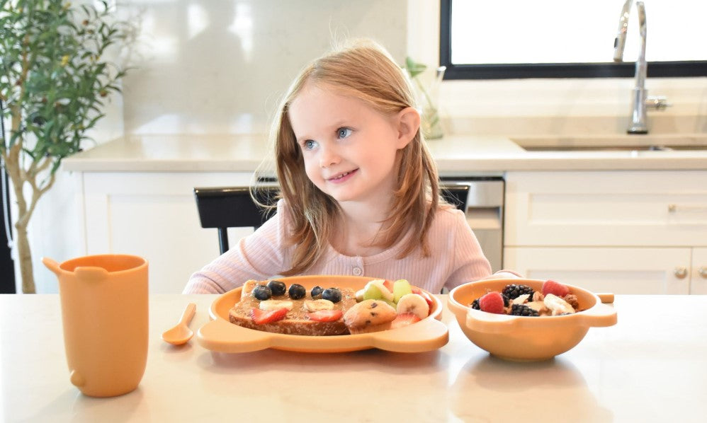 5 Piece Cellulose Feeding Set, Plate, Bowl, Cup, Spoon & Fork