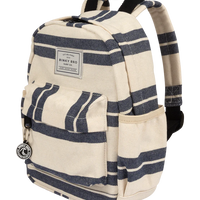 Backpack (Navy Striped Canvas)