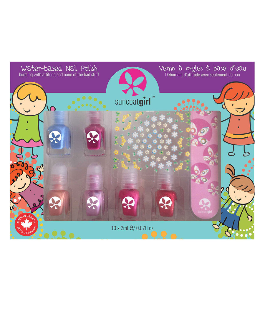 Pack of 6 Mini Nail Polish Kit - Mini Mani