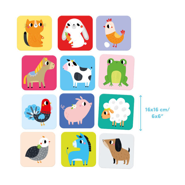 Suuuper Size Memory Game Farm Animals