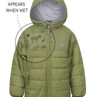 Hydracloud Puffer Jacket - Olive | Waterproof Windproof Eco