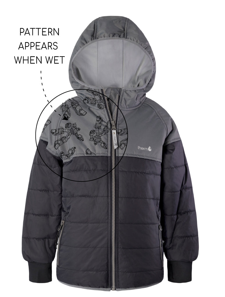 Hydracloud Puffer Jacket - Black Autobot | Waterproof Windproof Eco