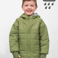 Hydracloud Puffer Jacket - Olive | Waterproof Windproof Eco