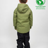 Hydracloud Puffer Jacket - Olive | Waterproof Windproof Eco