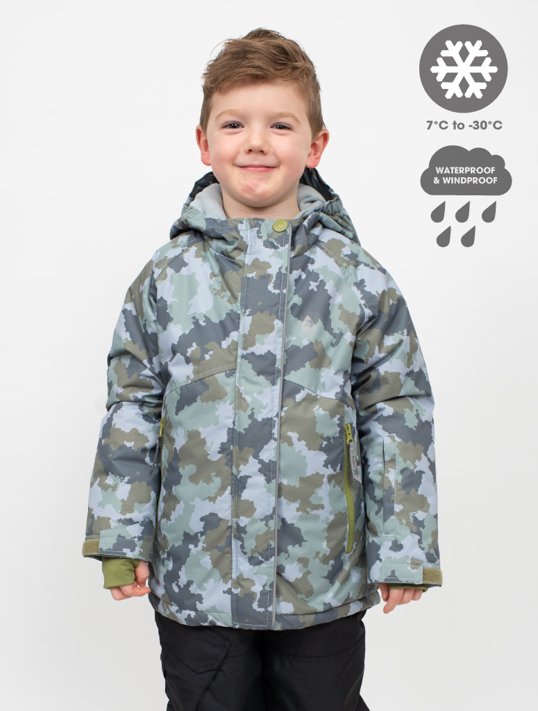 Snowrider Deep Winter Coat - Camo | Waterproof Windproof Eco