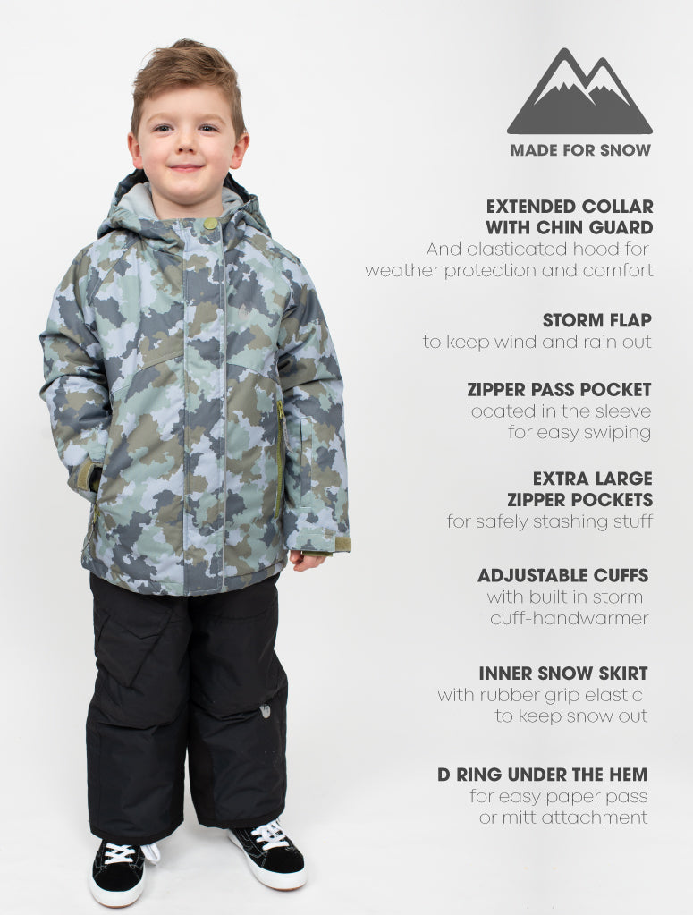 Snowrider Deep Winter Coat - Camo | Waterproof Windproof Eco