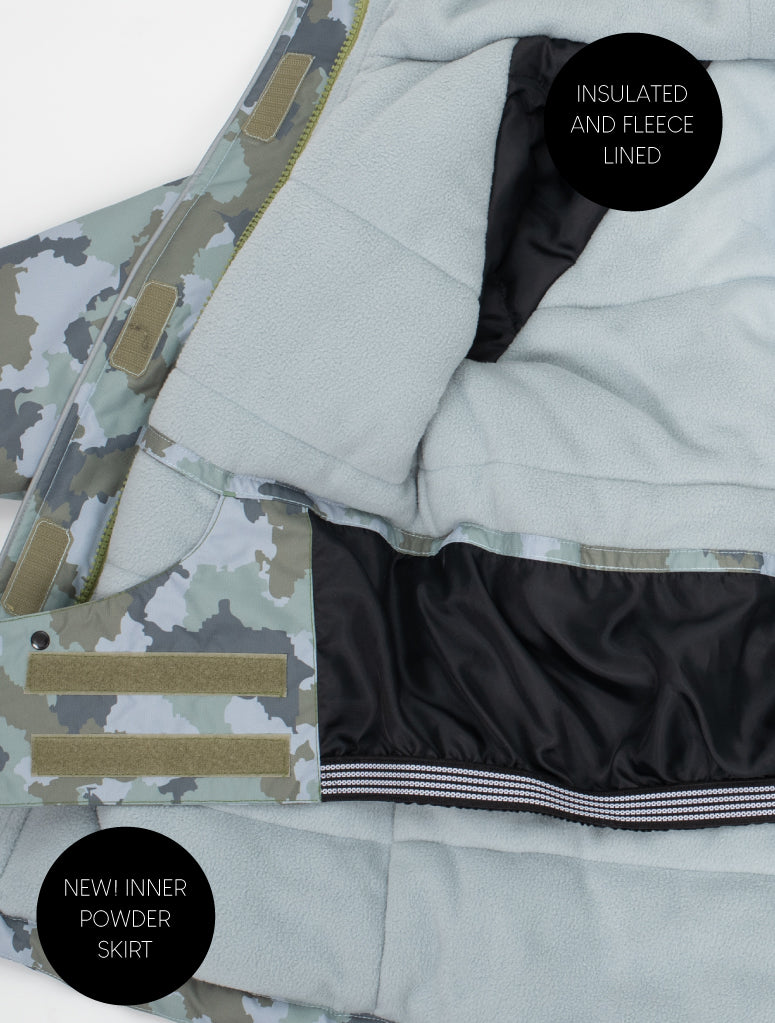 Snowrider Deep Winter Coat - Camo | Waterproof Windproof Eco