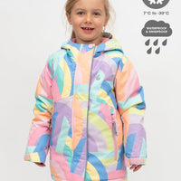 Snowrider Deep Winter Coat - Rainbow Stripe | Waterproof Windproof Eco