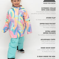 Snowrider Deep Winter Coat - Rainbow Stripe | Waterproof Windproof Eco