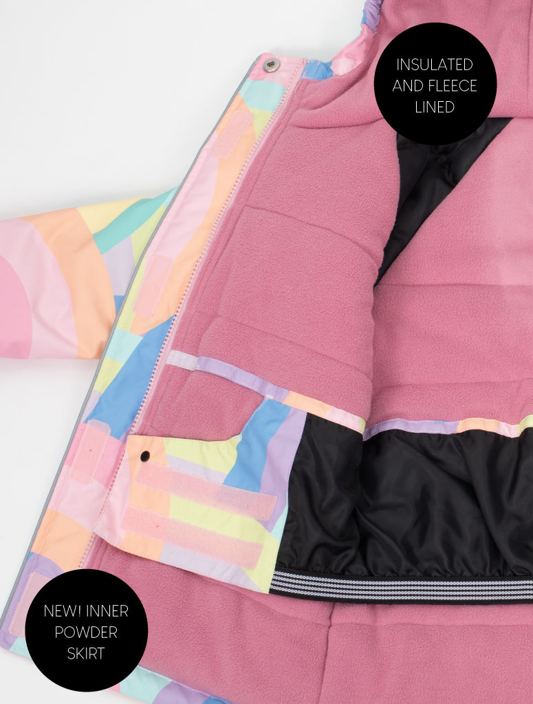 Pastel rainbow hot sale puffer jacket