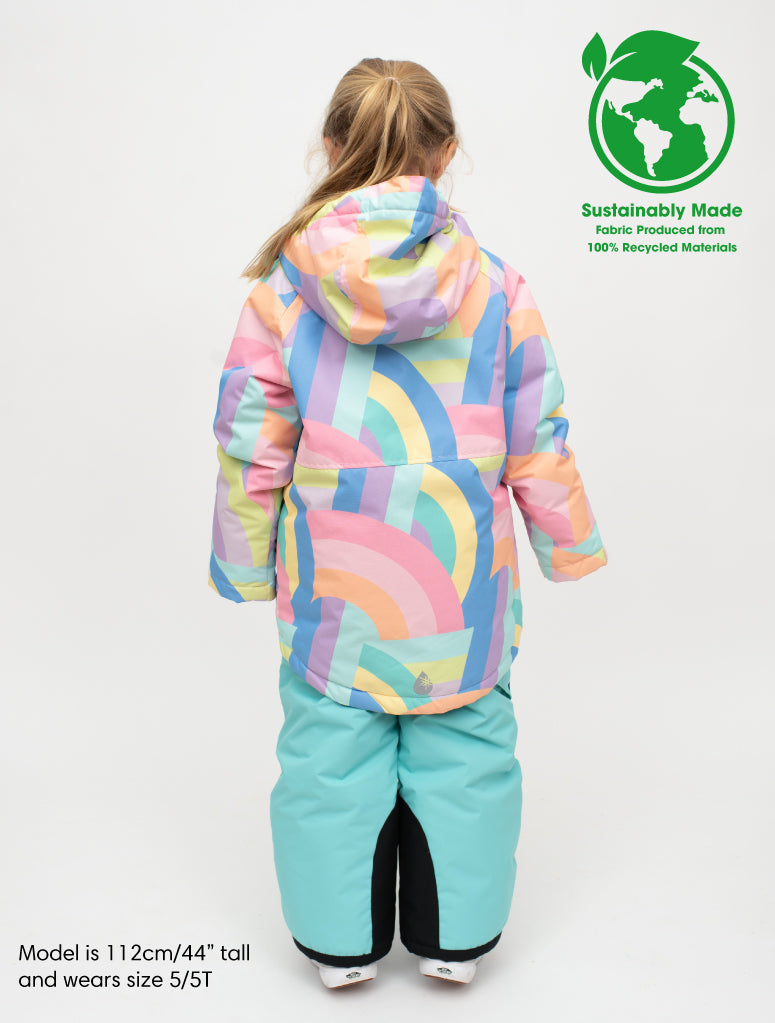 Snowrider Deep Winter Coat - Rainbow Stripe | Waterproof Windproof Eco