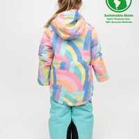 Snowrider Deep Winter Coat - Rainbow Stripe | Waterproof Windproof Eco