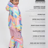 Snowrider One Piece Snowsuit - Rainbow Stripe | Waterproof Windproof Eco