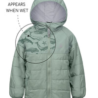 Hydracloud Puffer Jacket - Basil | Waterproof Windproof Eco